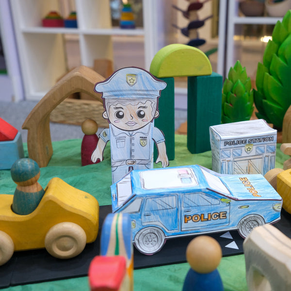 Coloured Police Play Set for kids