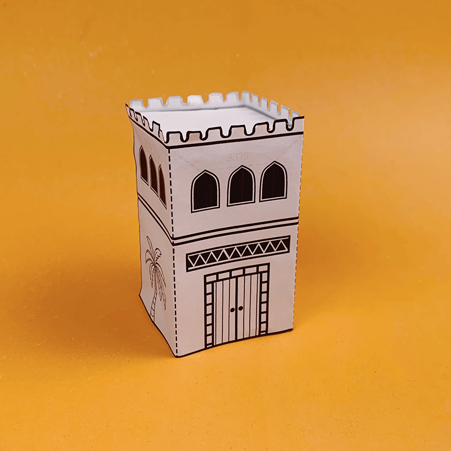 DIY Arabian Desert paper houses for kids