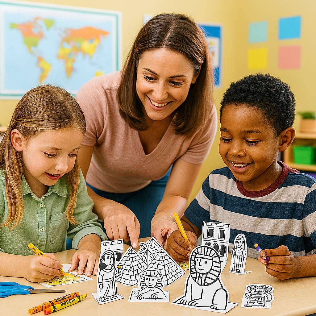 Printable Ancient Egypt Craft Kit – Build Pyramids, Pharaohs & the Sphinx