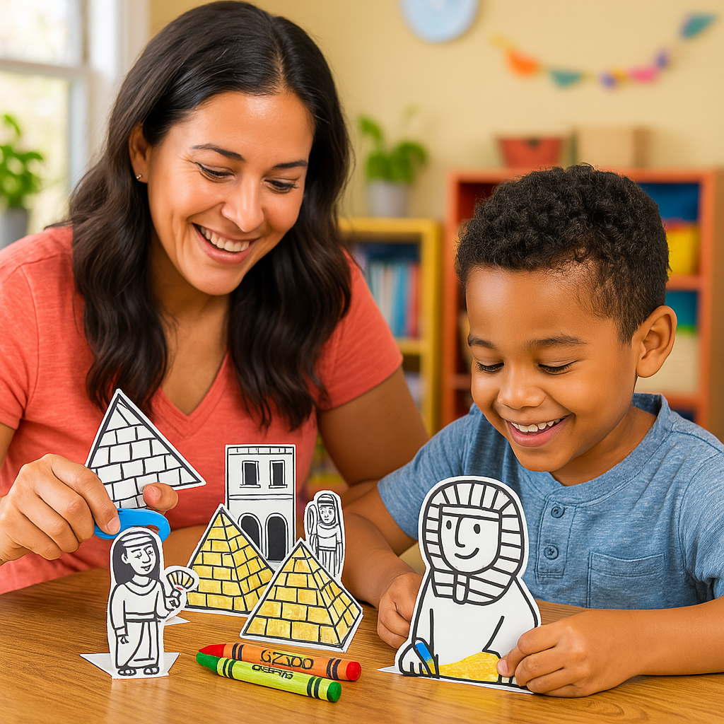 Printable Ancient Egypt Craft Kit – Build Pyramids, Pharaohs & the Sphinx
