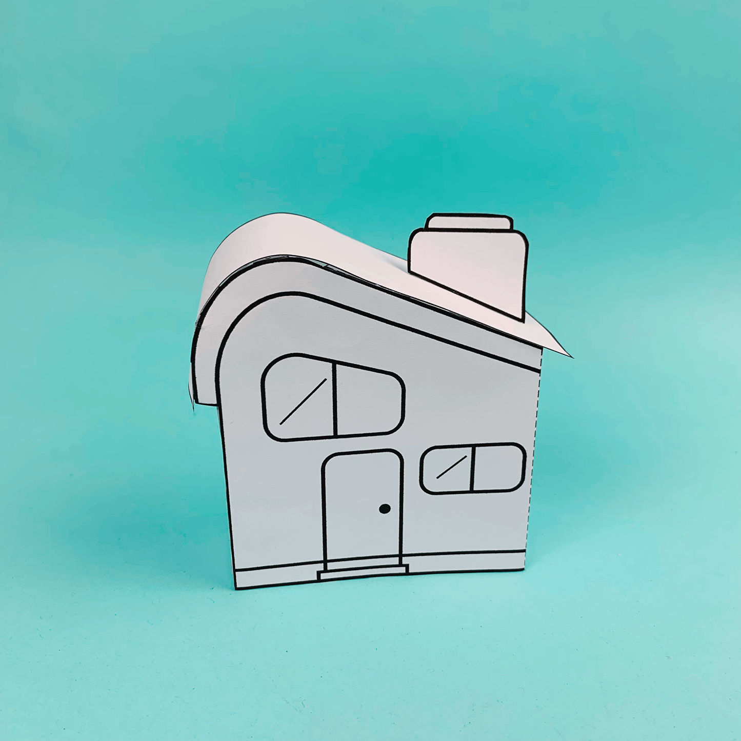 paper house project for children