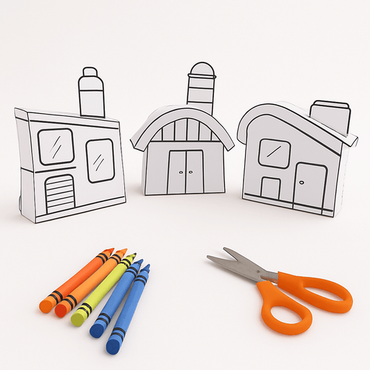 DIY Modern Paper Houses