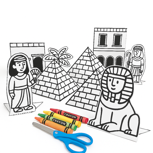Printable Ancient Egypt Craft Kit – Build Pyramids, Pharaohs & the Sphinx