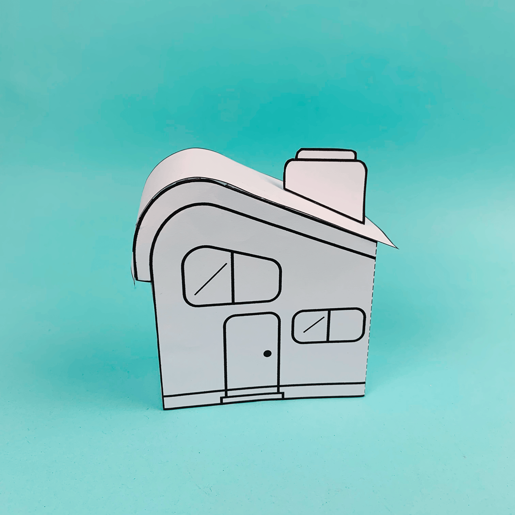 paper house project for children