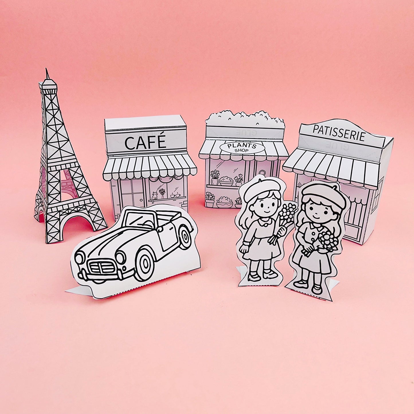 Paris Craft Kit – Build Your Own Mini French Street Scene